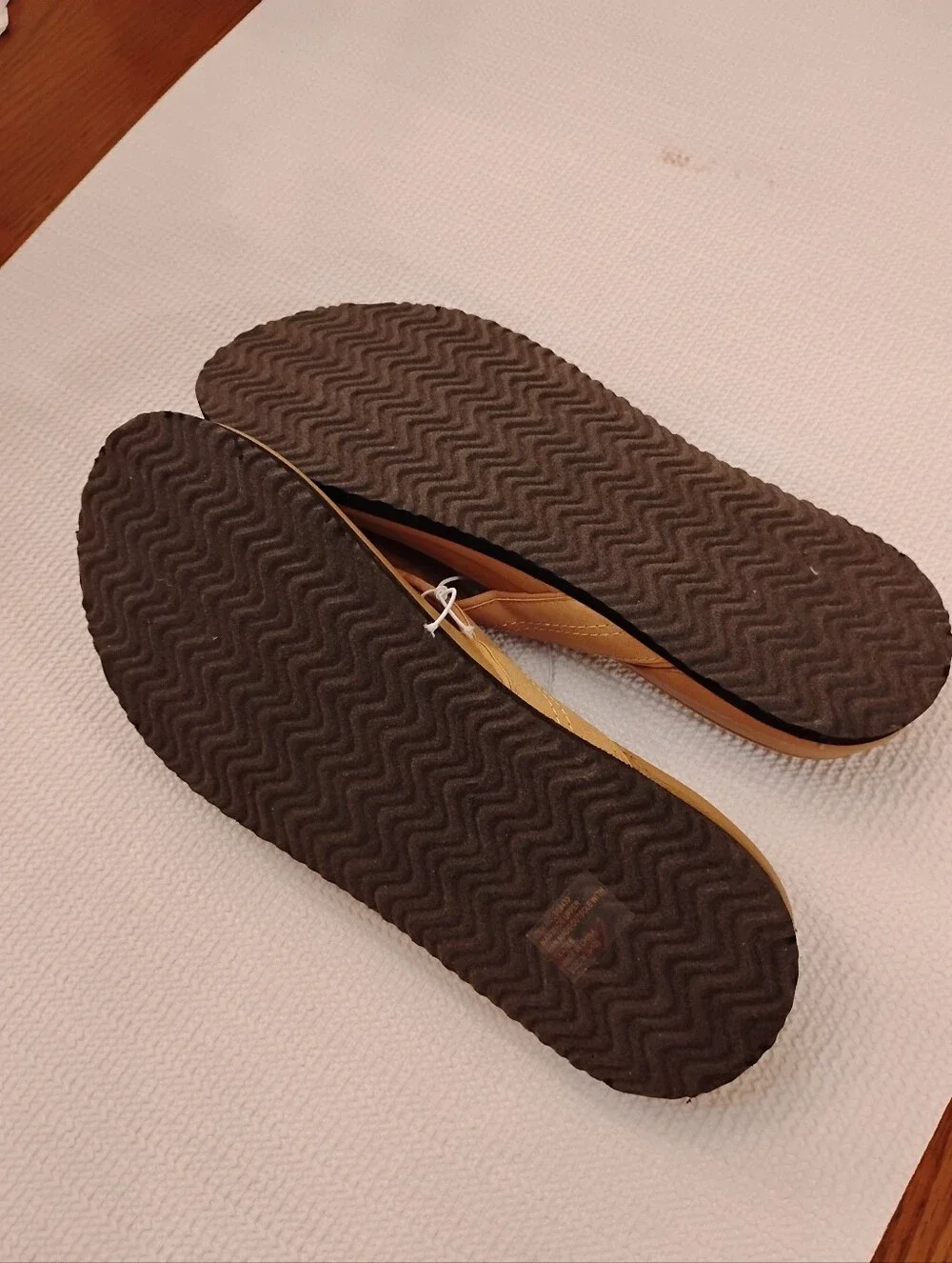 Men's Tan Flip-Flop Sandals — Casual Everyday Comfort